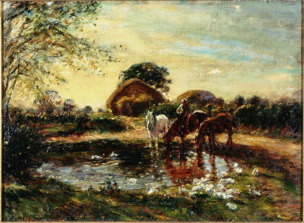 The Farm Pond by Mark Fisher: Premium art reproduction